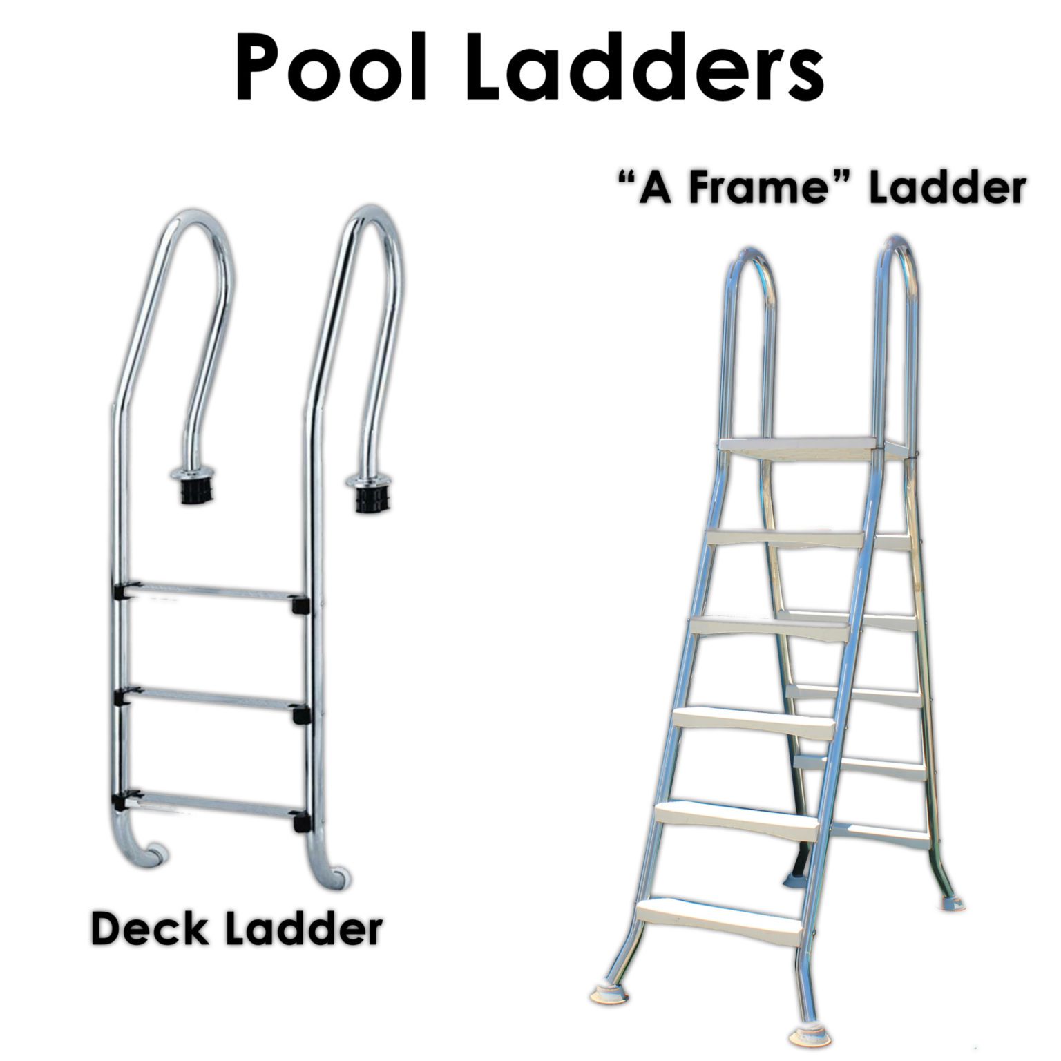 Pool Ladders - Deck and A Frame - Polyworld