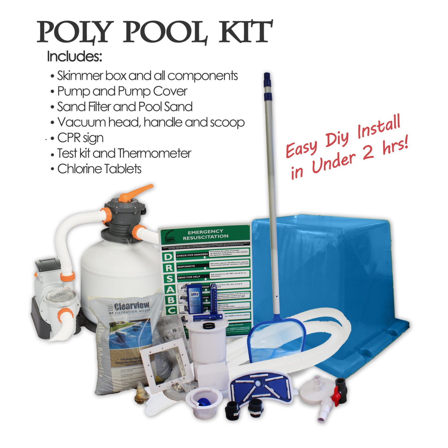 Poly Pool Filter Kit Polyworld